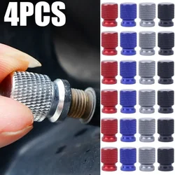 16mm American Style Valves Caps Aluminum Alloy Car Tire Valve Cap Dustproof Tire Cap Motorcycle Truck Bicycle Valve Stem 1/4pcs