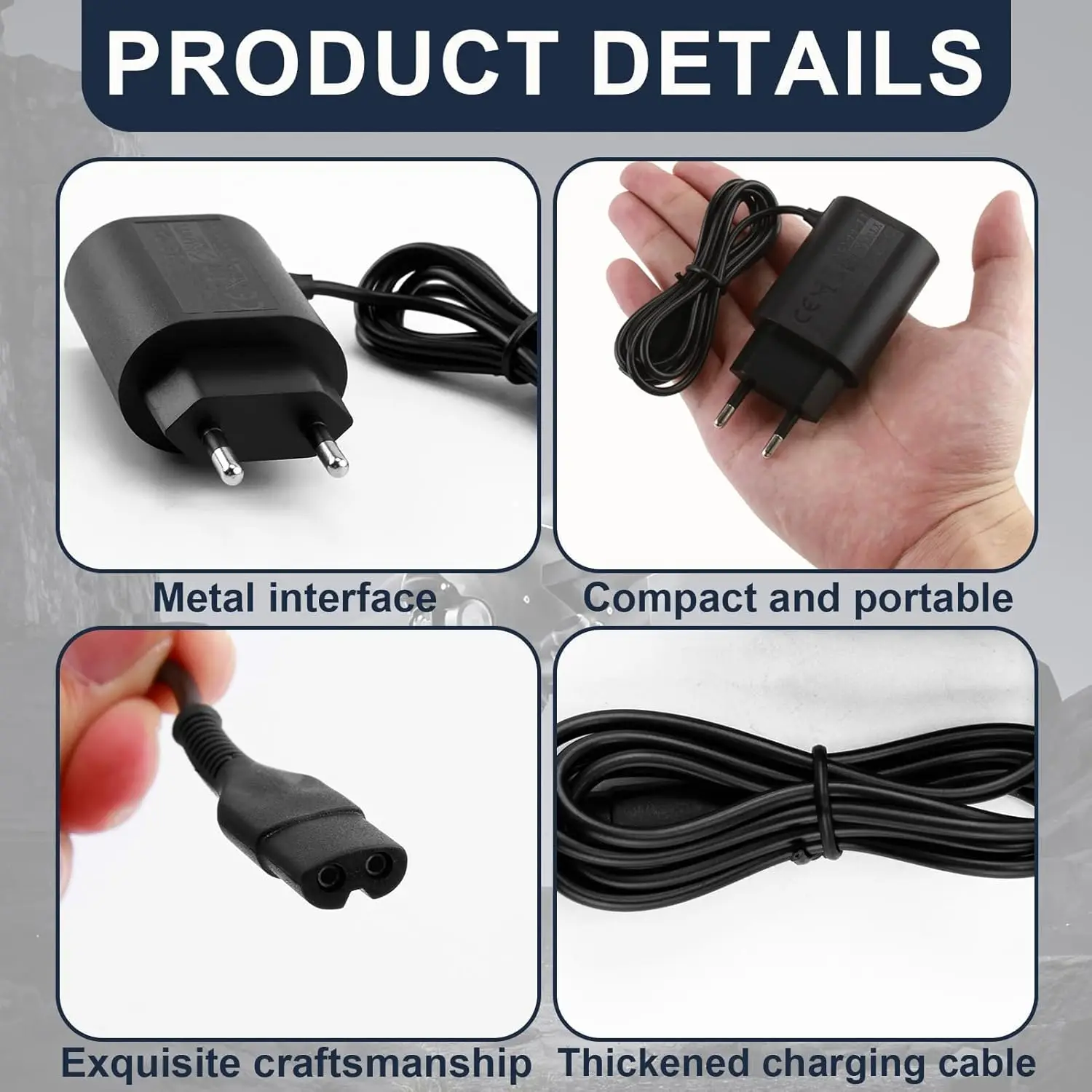 LISI 12 فولت ماكينة حلاقة شاحن لسلسلة براون 3 5 7 9 1 ماكينة حلاقة كهربائية 3040s 310s 340S 5018s 5190cc 5040s 740S 7865 9290cc 9095cc