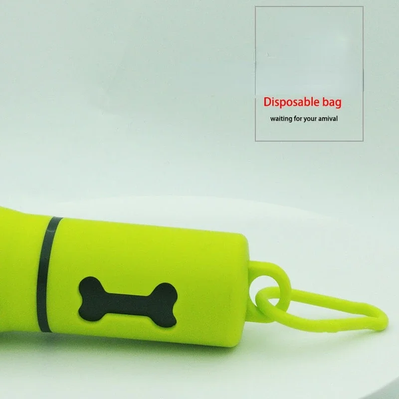 New Convenient Practical Pet Waste Bag Dispenser LED Dog Poop Bag Holder With Light Plastic Carrier Case Pet Dog Waste Poop Bags