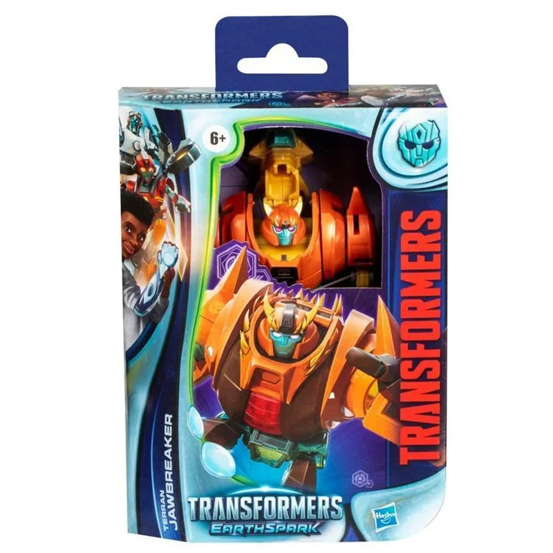 ในสต็อก Hasbro Transformers ของเล่น EarthSpark Deluxe Class Terran Jawbreaker Chaos Terran Aftermath 5 "Action Figure หุ่นยนต์ของขวัญ