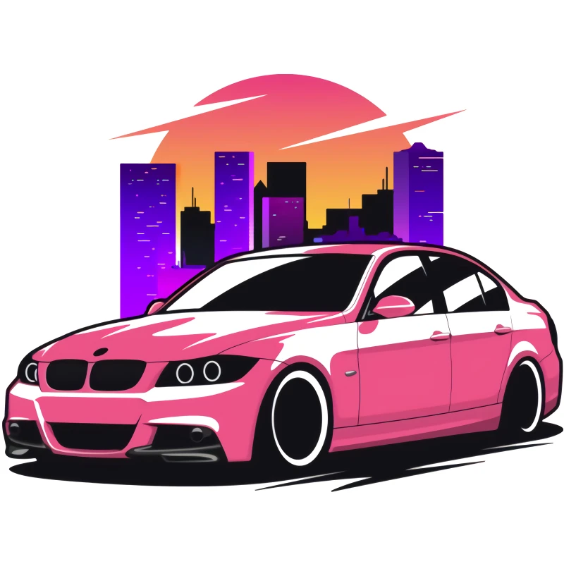 Rulemylife E46 E39 Drift Art For BMW Car Stickers Decal Anime Cute Auto Accessories Decoration