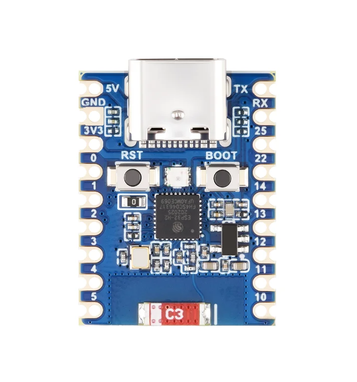 ESP32-H2-Zero RISC-V BLE 5 Zigbee Thread Dev Board, Type-C, 4MB Flash, IoT Mini Controller