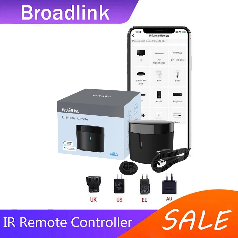 Broadlink RM4 mini WiFi Wireless Transmit Receive universal IR Smart Remote Control for Home Appliance