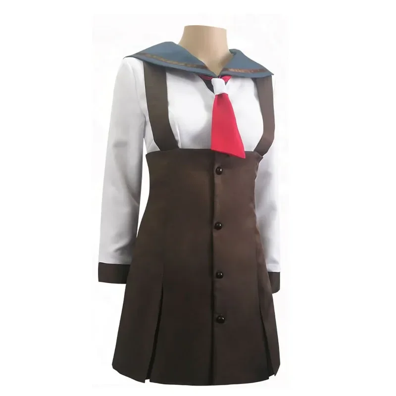 Anime Costumes Bakemonogatari Monstory Sengoku Nadeko Cosplay School Uniform Schoolgirl Style Halloween Carnival Uniforms