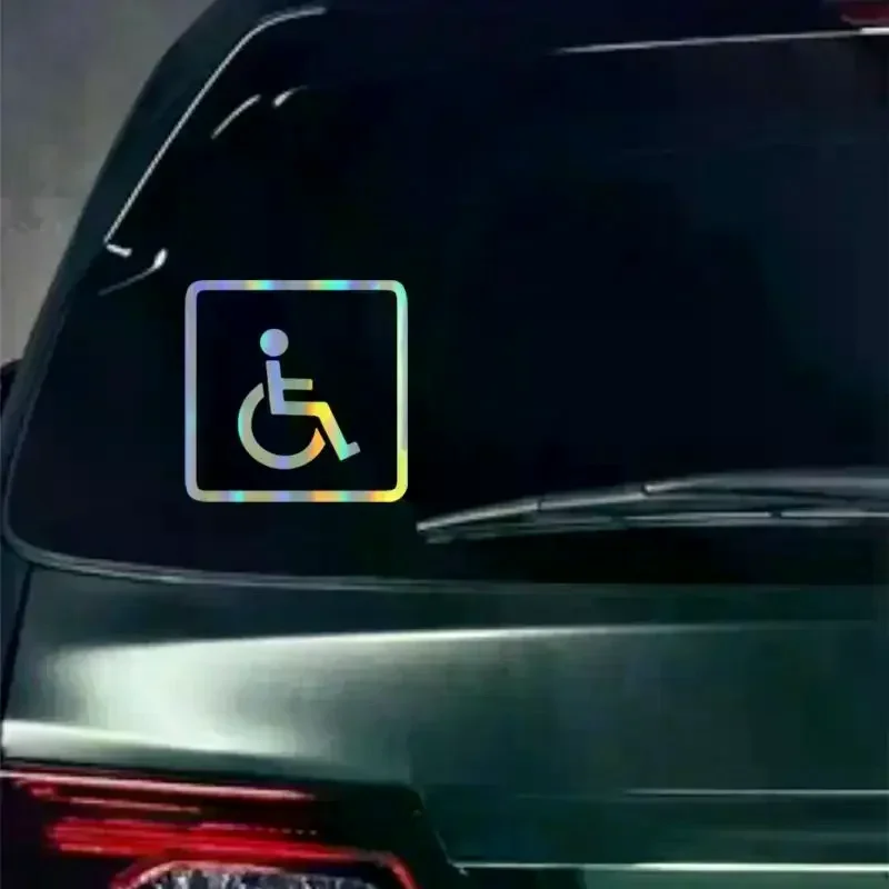 Handicap Wheelchair Symbol Car Sticker 13.5cm Disabled Access Sign Vinyl Decal Auto Window Waterproof Sticker
