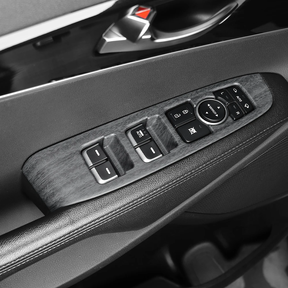 For Kia Sorento 2014-2020 LHD Tuning Supplies Carbon Fiber Window Button Cover Trim Car Interior Decor Accessories