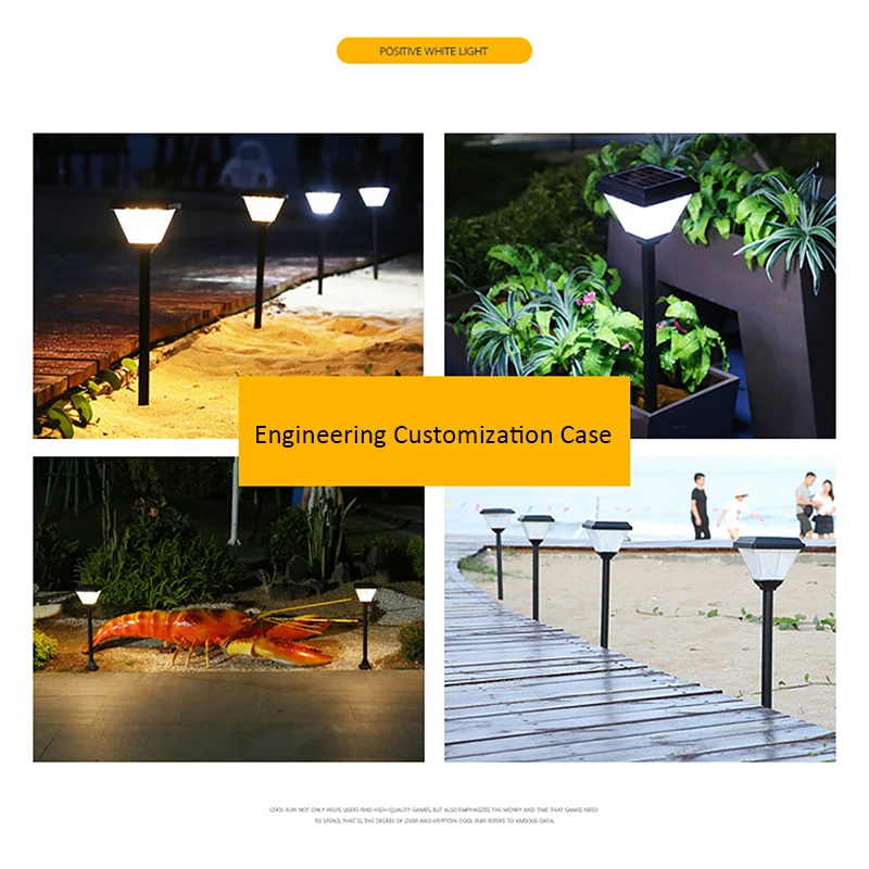 Modern Creative New Solar Street Light Square ABS Outdoor Waterproof Courtyard Light Super Bright Garden Grass Led Lawn Lamp - Image 3