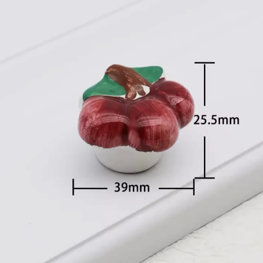 Cute Cartoon Handmade Fruit Animal Ceramic Drawer Shoe Cabinet Dresser Bad Cabinet Wardrobe Door Knob Kids Room Furniture Handle