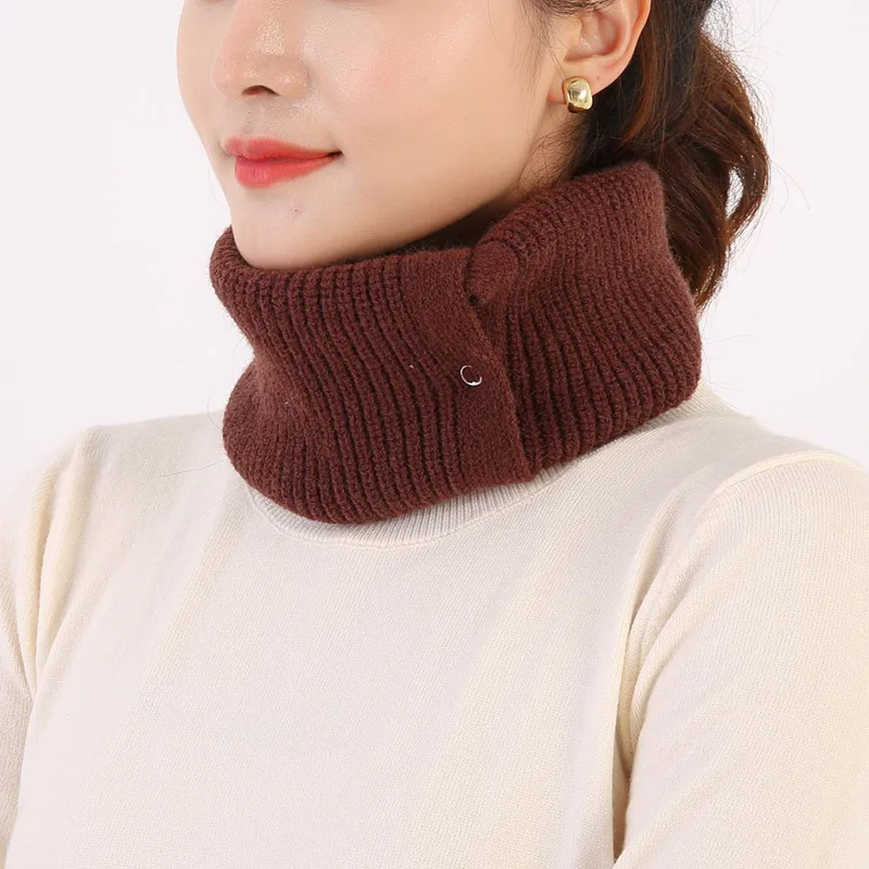 All-Match Pullover Flase Collar With Button Detachable Instant Neckerchief High Collar Warm Scarf Winter Face Neck Guard Collar