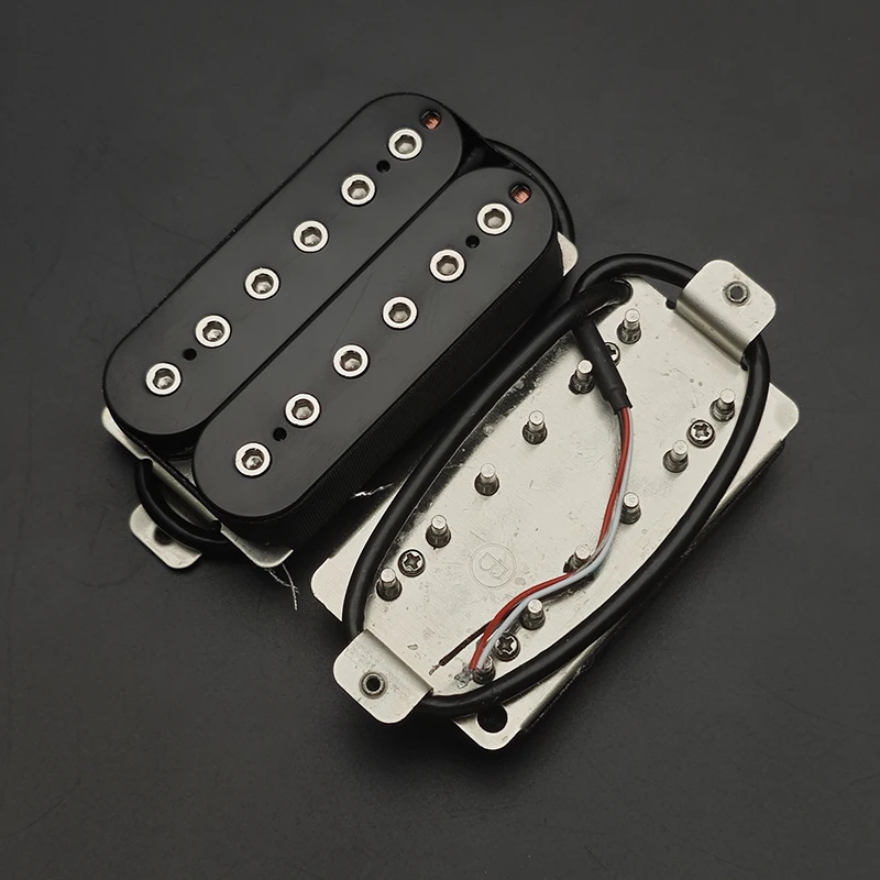 Vintage Alnico 5 Humbucker Pickup Double Coil Electric Guitar Bridge Pickup Black Guitar Parts Warm Sound Ivory/Black view 3