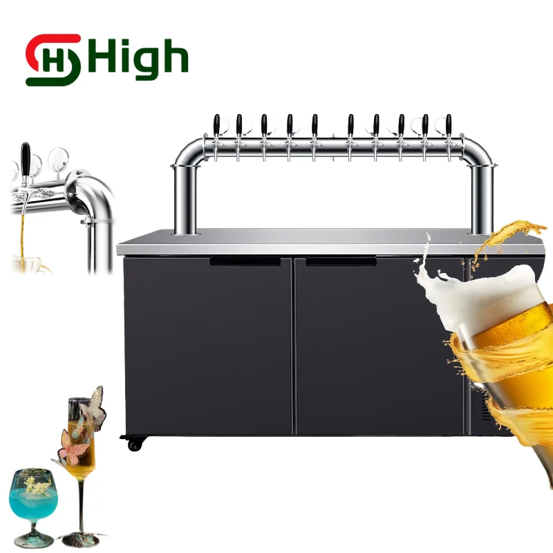 Hot Selling Draft Beer Machine Beer Kegerator Beverage Dispenser Equipment Cooler Tower Drink Dispenser