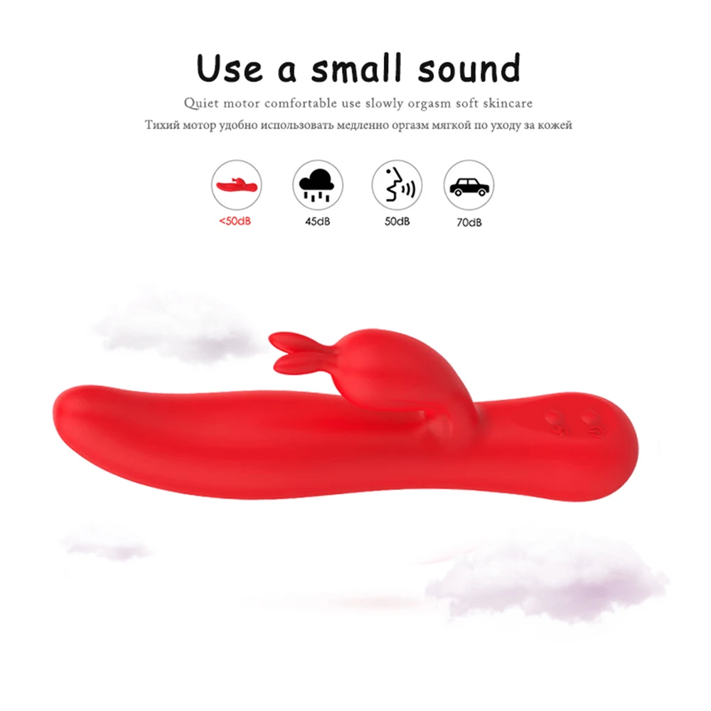 أرنب التدفئة التنصت G-بقعة الربت هزاز للنساء البظر البظر محفز قضبان اصطناعية قوية الجنس لعب الإناث للبالغين 18