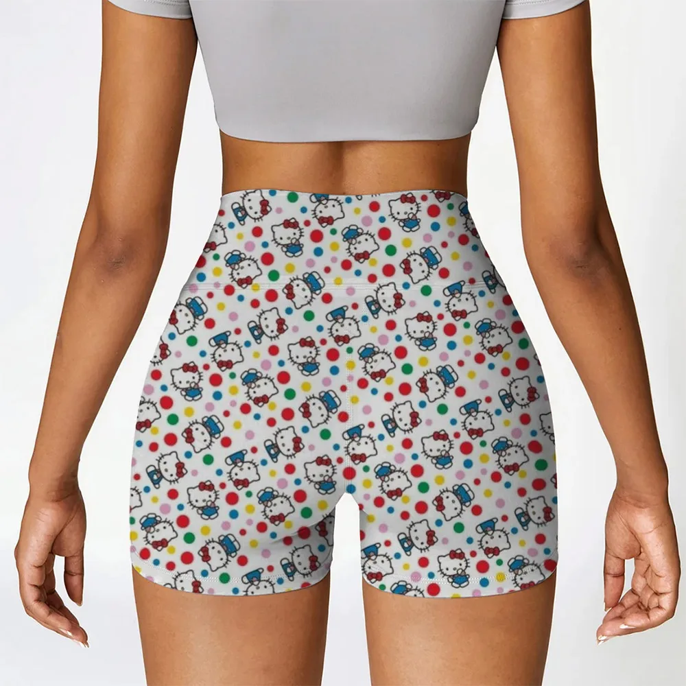 2025 Summer Women's Shorts, Hello Kitty O-neck Women's Super Shorts, Slim fit Women's Shorts, Hot and Sexy