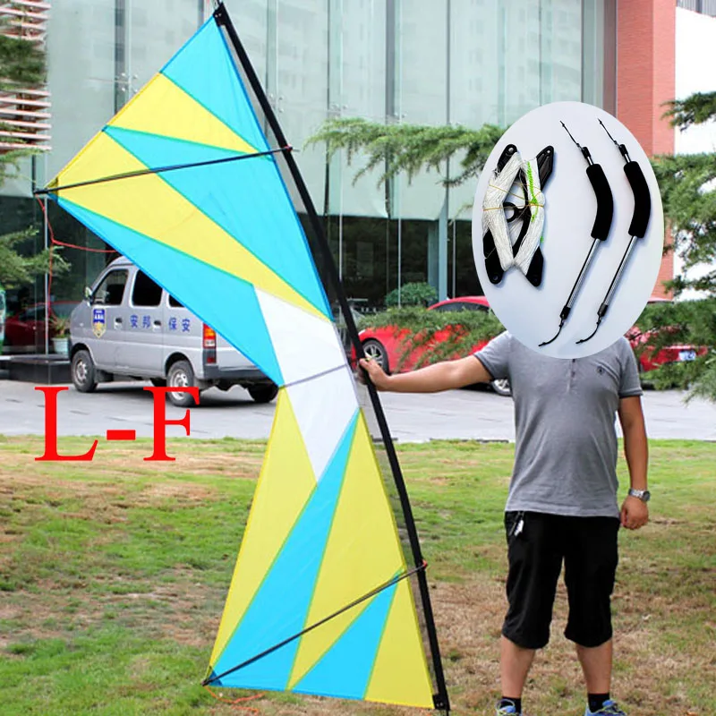 Layang-layang Stunt Profesional 250Cm Quad Line 4 Lines Outdoor Fun Sports Stunt Kites Easy Flying Power dengan Flying Tools Factory