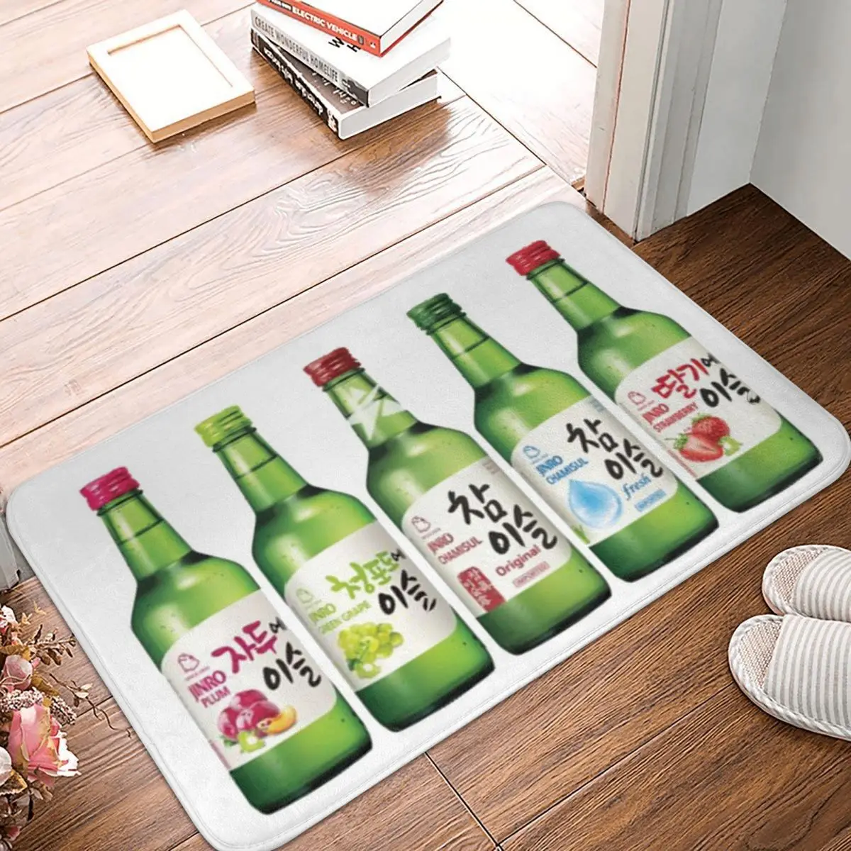 Jinro Soju 5 Flavours Anti-slip Doormat Floor Mat Dust-proo Carpet Rug for Kitchen Entrance Home Bedroom Footpad Mats