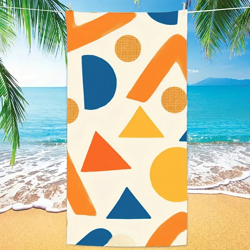 Rainbow Vertical Stripe Pattern Beach Towel Soft Quick Dry Microfiber Towel For Pool Beach Shower Outdoor Vacation Daily Use