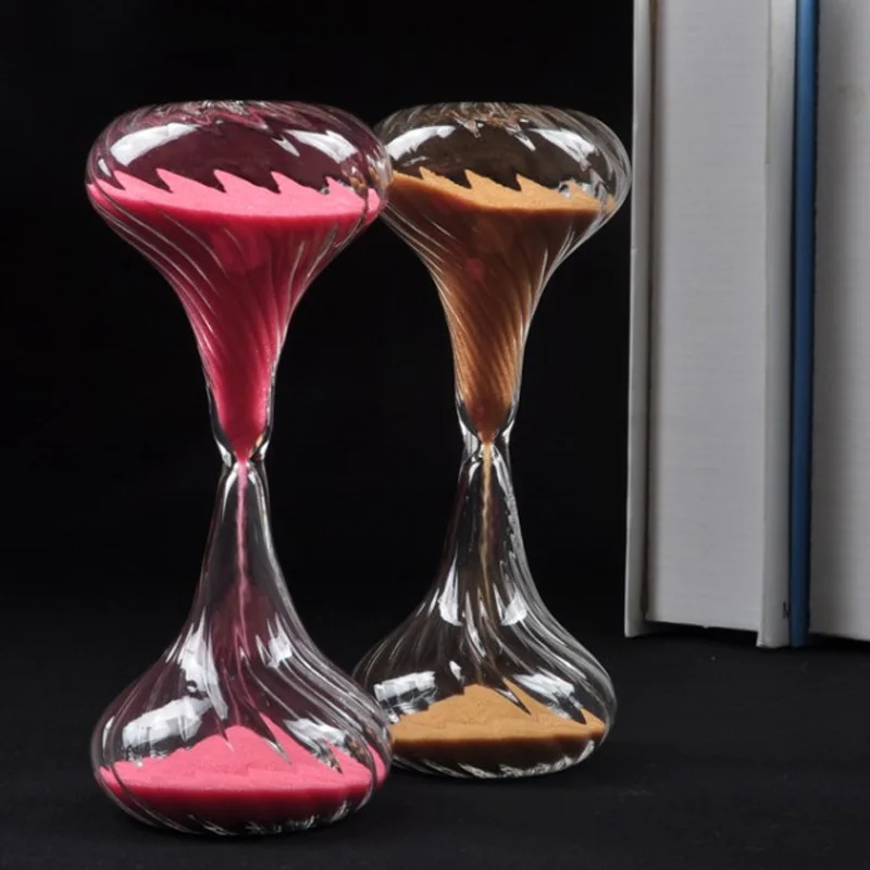 Dumbbell Hourglasses Timer 10 Minutes Creative Birthday Gifts for Boys Girls Home Decoration Living Room 1PC 6.5X15cm Hourglass