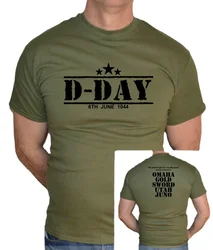 D-DAY、1944、ミリタリー、ミノーマンディ、ミリタリー、チュチル、スパイクトゥ、ファンTシャツ