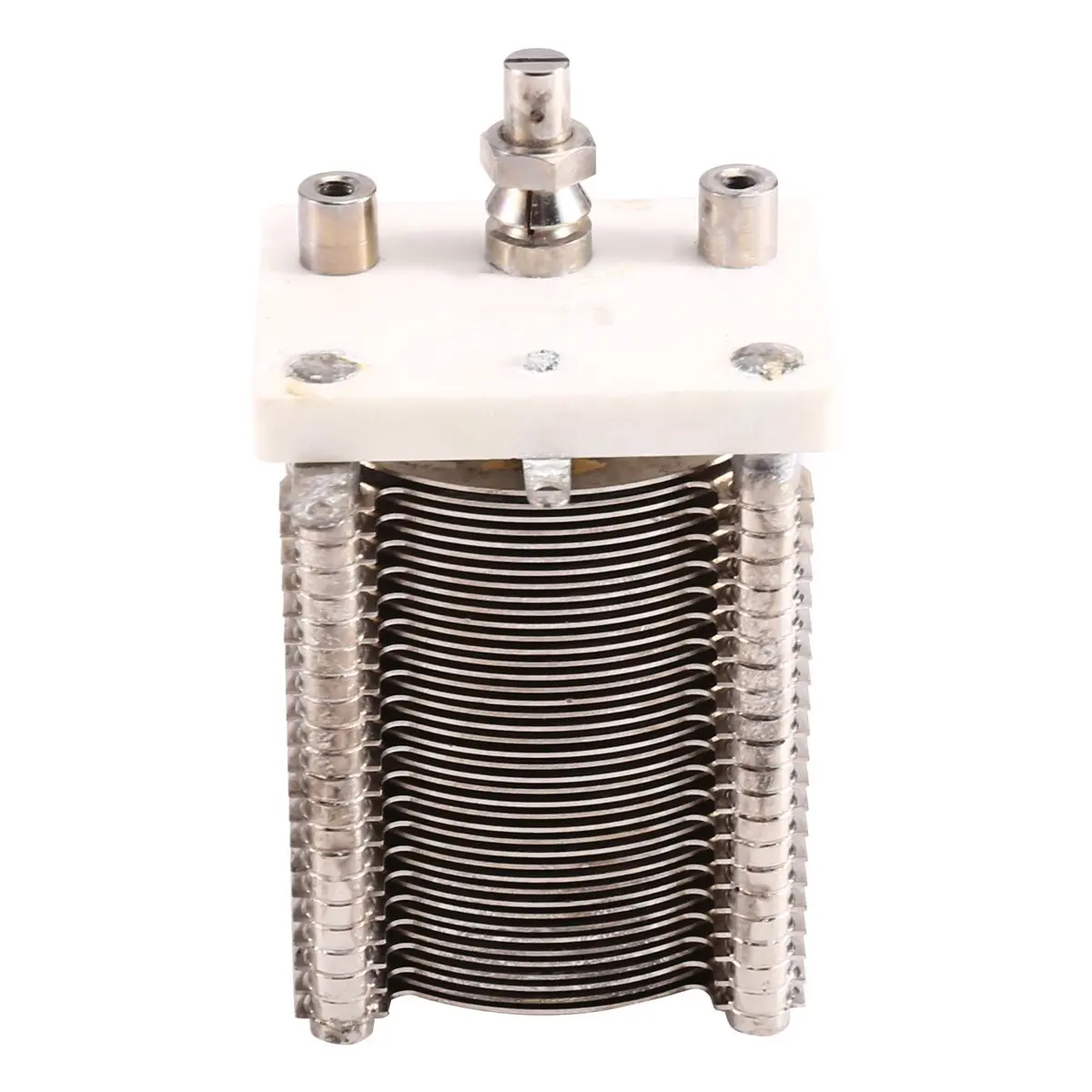 Y1759A*☀▃High-Frequency Porcelain Copper Plate 15-320PF Air Variable Capacitor & Loop Antenna