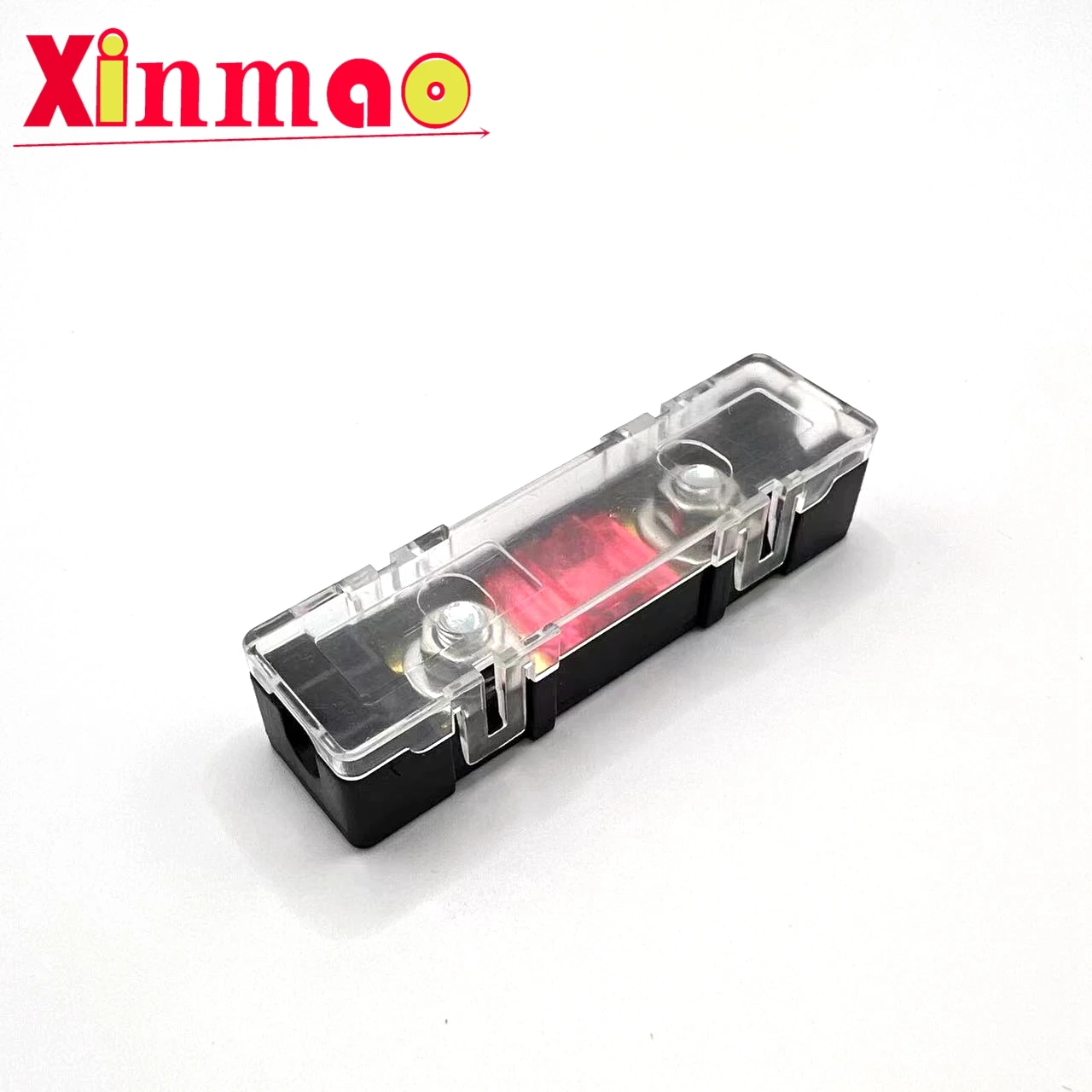 1set Small fork bolt fuse holder modification and installation of car motorcycle fuse box base socket transparent cover