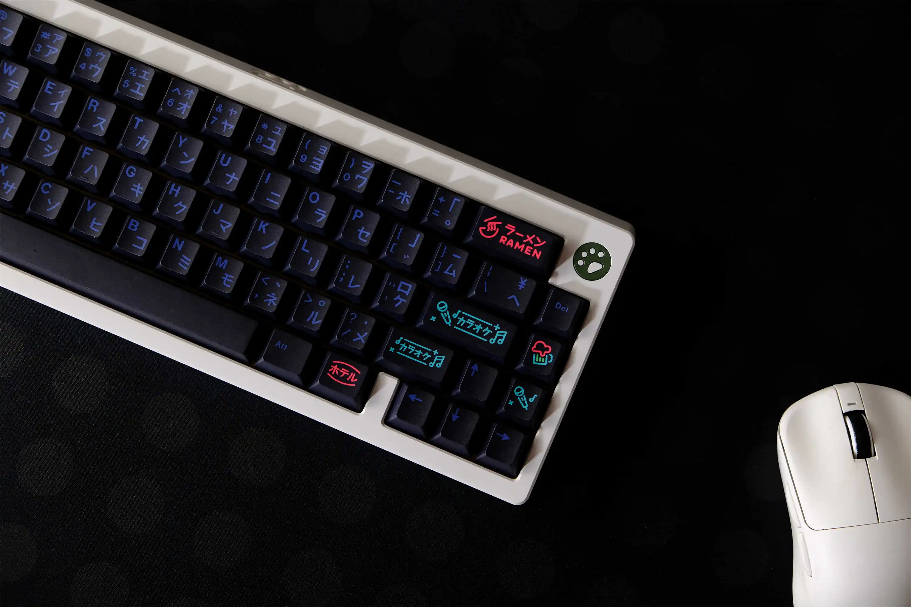 GMK-teclas PBT para teclado mecánico, teclas personalizadas, perfil de cereza, DYE-SUB, Nightlife, 129 teclas