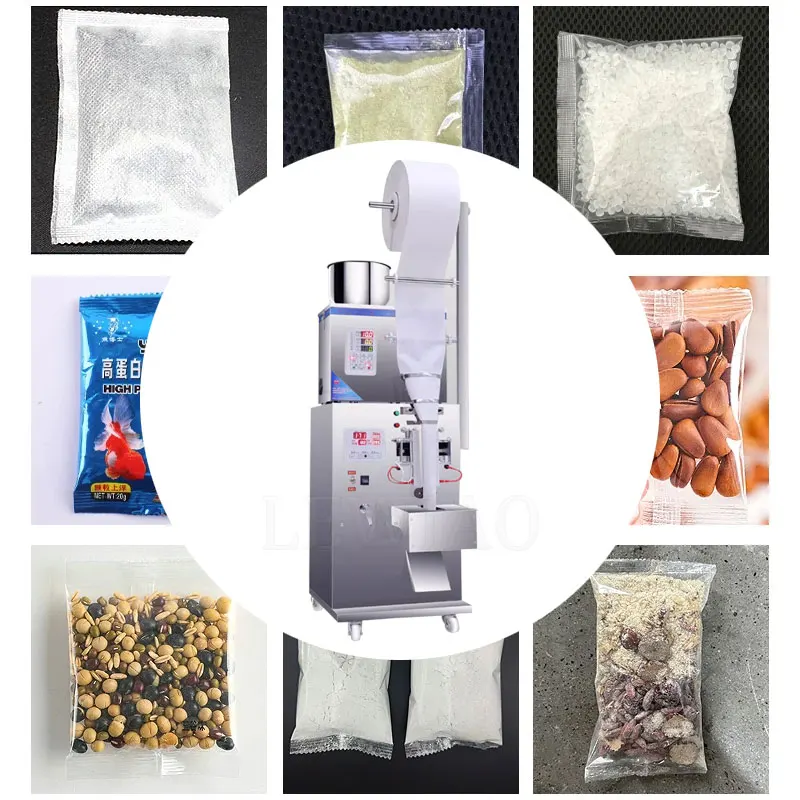 آلة التعبئة والتغليف الأوتوماتيكية للمسحوق الحبيبي آلة تعبئة الشاي بثلاثة جوانب