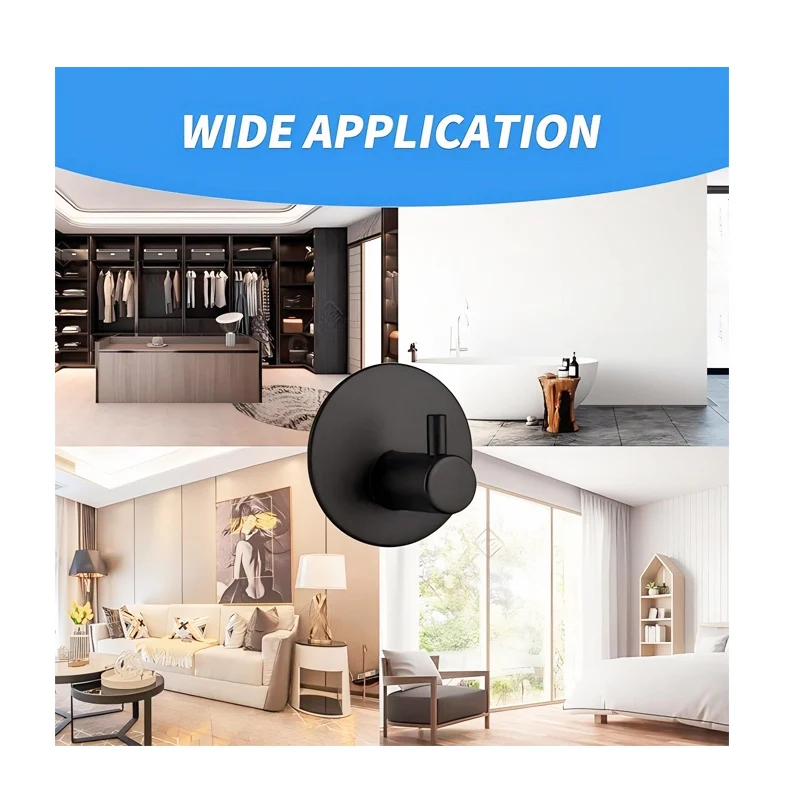 خطاف حائط متعدد الأغراض، قماش مفتاح الباب. خطاف تعليق، منشفة حمام، رداء، خطاف تعليق، لاصق، خطاف حقيبة رف المطبخ