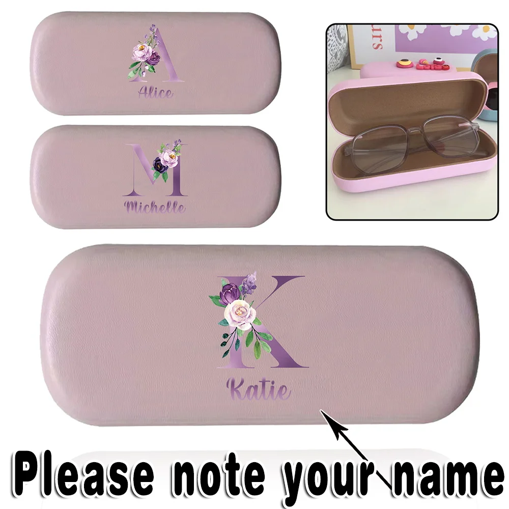 

Customized Name Unisex Glasses Case Presbyopia Eyewear Organizer Hard Shell Protective Cover Personalized Sunglasses Storage Box