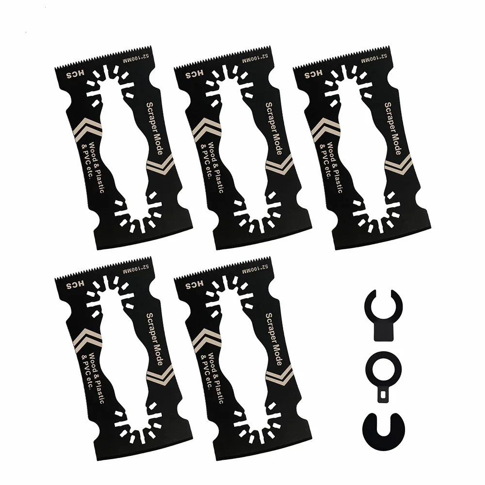 

2-in-1 Oscillating Multi Tool Blades Multitool Blade Scraper Wood Plastic Cutter Paint Scraper Universal Fit Blades