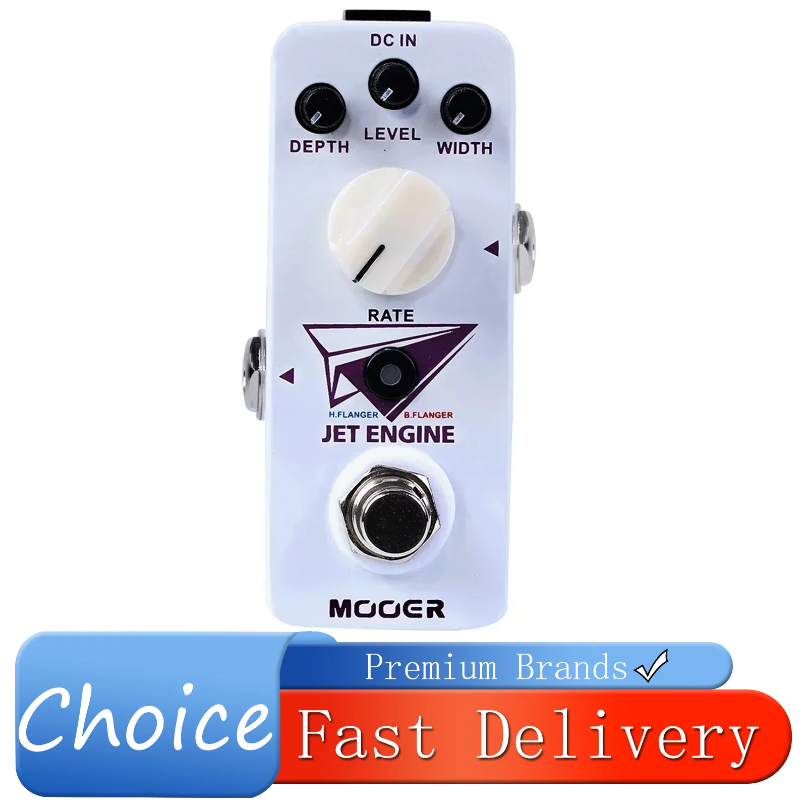 MOOER Jet Engine Guitarra Effect Pedal Micro Series Compact Effect Digital Multi-Frequency Flanger Pedal Guitar Accessories