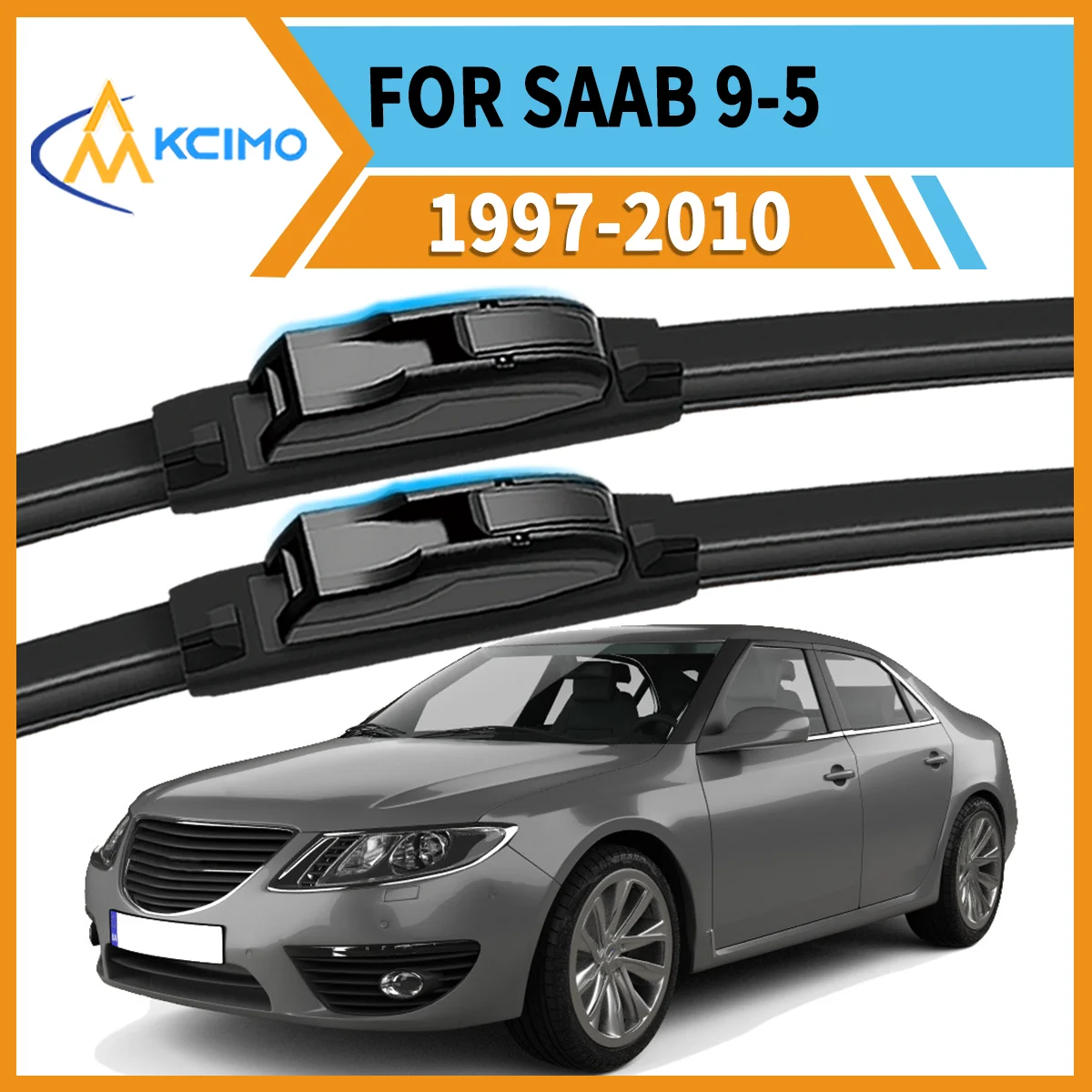 

Smooth Quiet Effective 2-Pack Wiper Blades For SAAB 9-5 YS3E 1997-2010 All-Season Use Enhanced Visibility & Driving Safety
