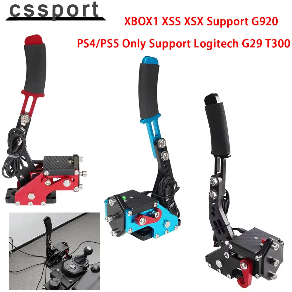 PC Handbrake PS4/PS5 Only Support Logitech G29 T300, XBOX1 XSS XSX Support G920, Universal SIM Racing Dirt Rally Horizon Games