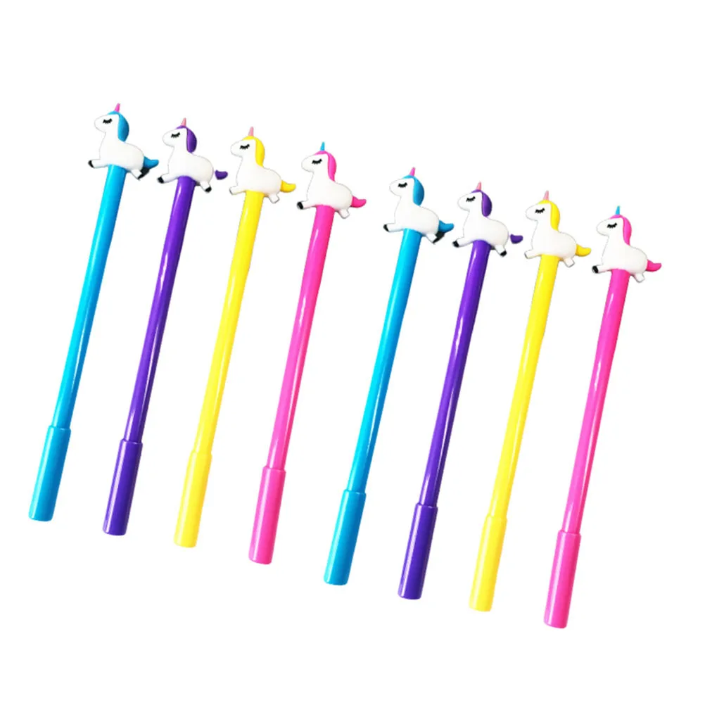 8Pcs Shape Gel Pens Black Ink Fine Point Smooth Writing Creative Pens for School Office Note Taking Creative Gel Pen