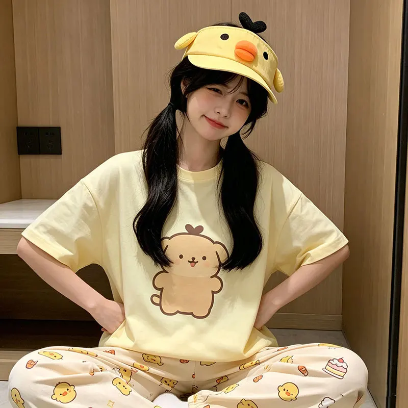 Cute Cartoon Chick Visor Hat Women Summer Sun Protection Cap Kawaii Chicken Empty Top Beach Outdoor Shade Headwear Fashion