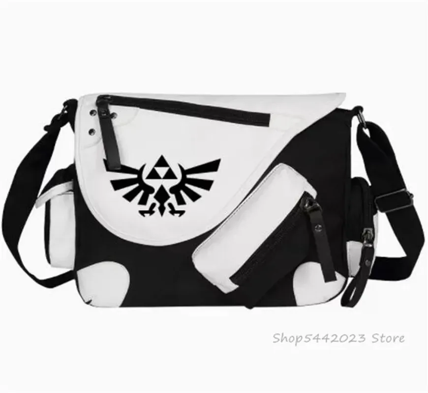 Anime Legend Wild Breath Link Canvas Shoulder Bag Handbag School Casual Zipper Schoolbag Messenger Anime Men Women Bag Gift