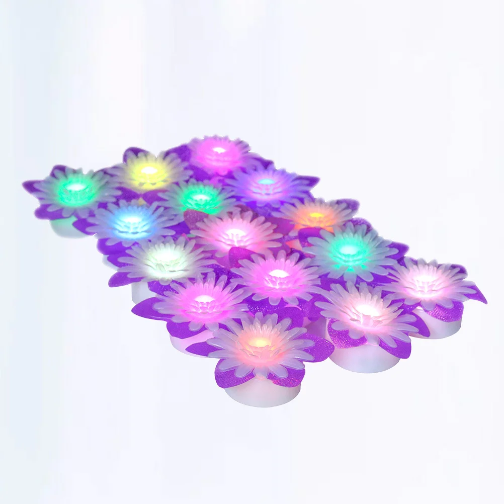 

15Pcs LED Daisy Shape Light Creative Electric Lamp Flameless Decorative Lamp Wedding Birthday Party Home Decor