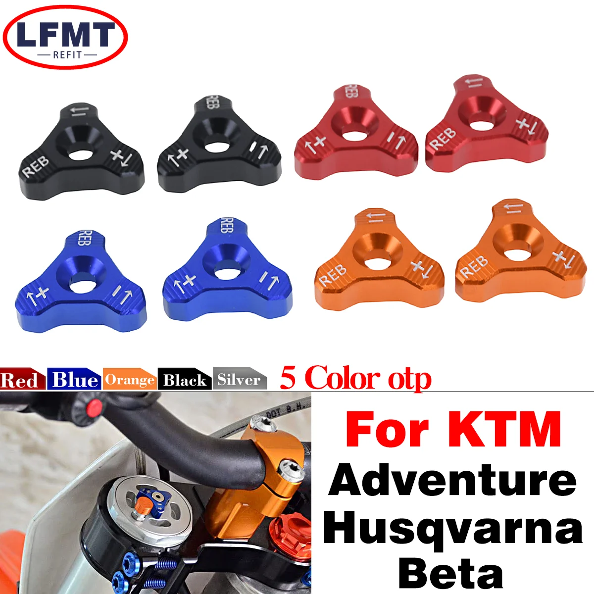 48mm Front Shock Absorber Fork Knob Adjuster Bolt For KTM 250 300 350 450 500 EXC EXCF SX SXF XC XCW XCFW XCW FC FE Beta RR RS