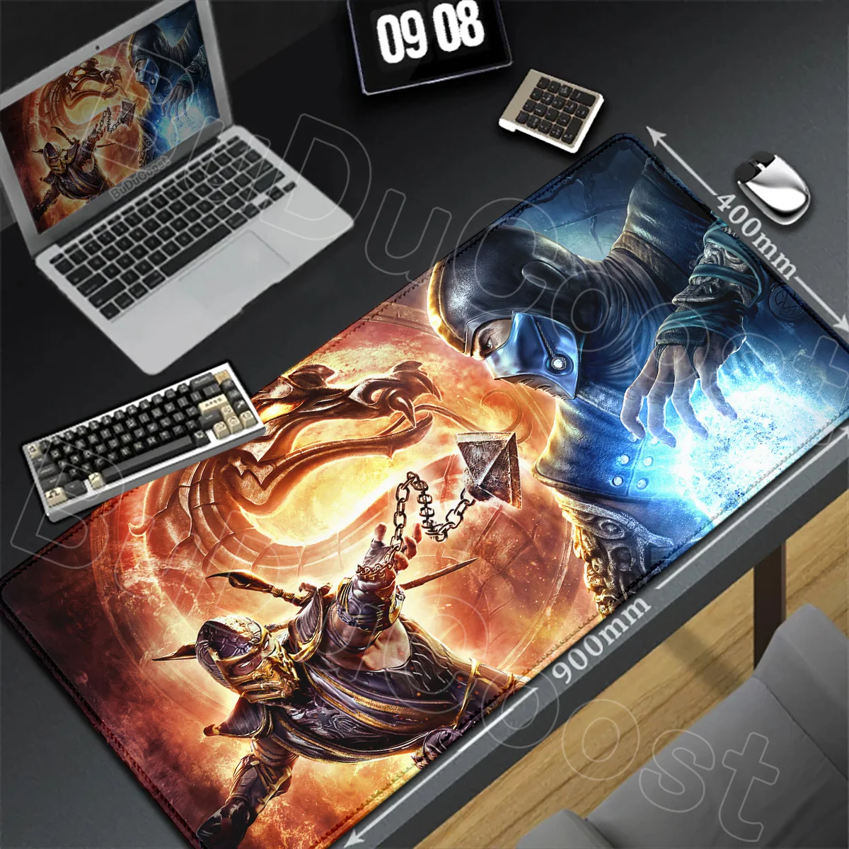 XXL Office Laptop Desktop Anime Mousepad Large Mauspad M-Mortal Kombat Gaming Mouse Mat Rubber Accessories Non-slip Keyboard Rug