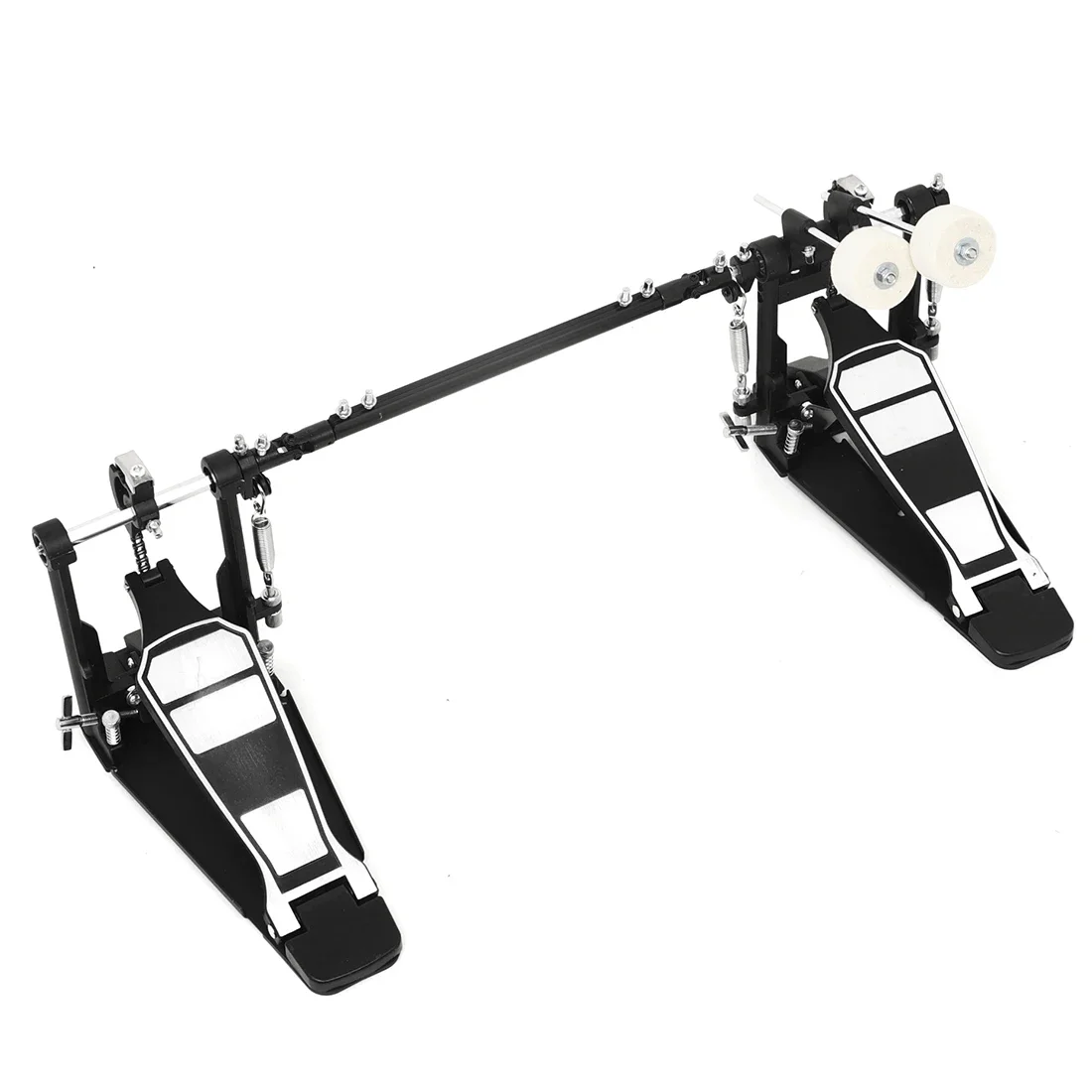 M MBAT Double Drums Pedal High-Quality Professional Single Chain Drive Metal Foot Kick Pedal Percussion Drum Set Accessories