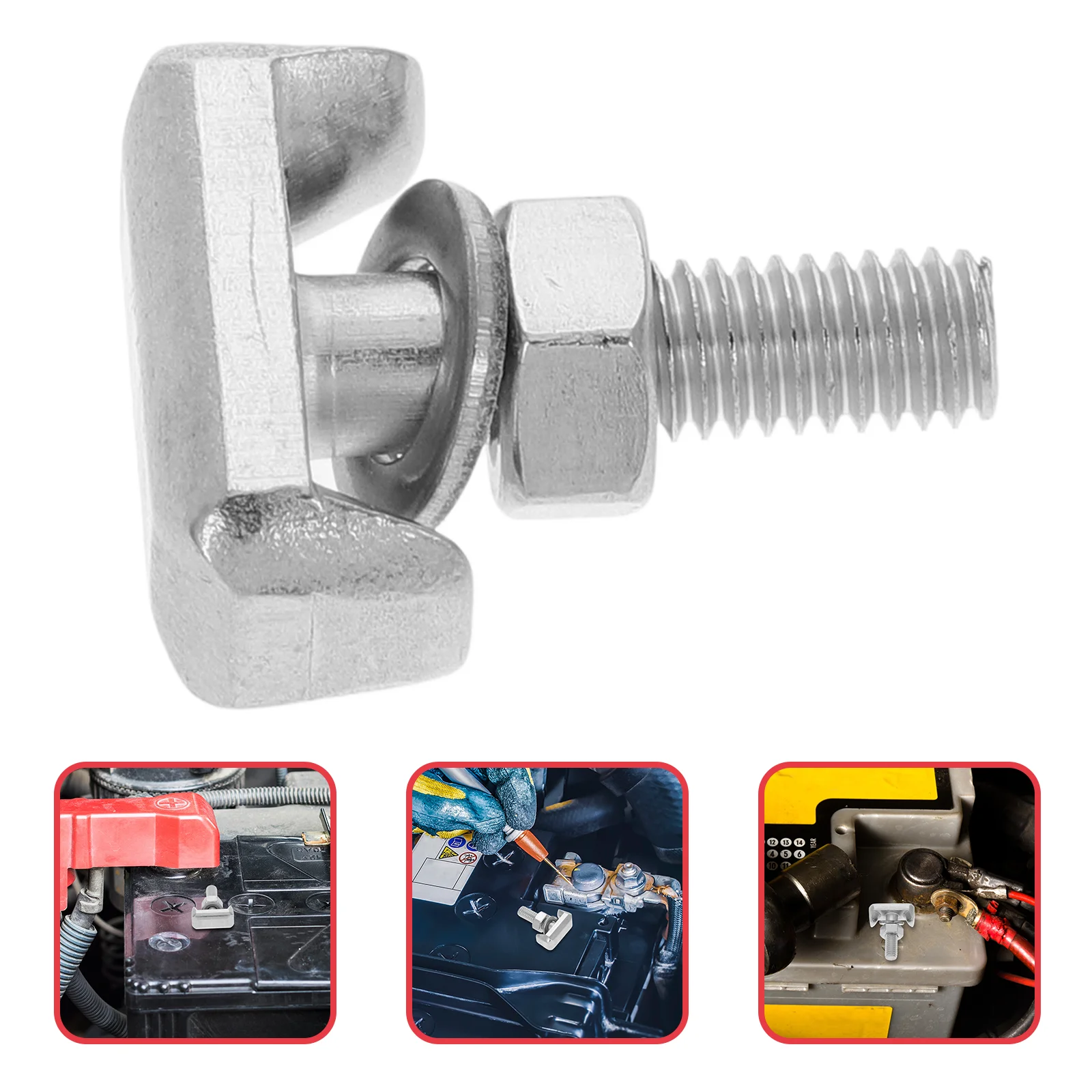 

Car Accessories Fixing Screws Fastener Terminal Bolts Wire Plugs Connectors Cable Tensioner Silver Fixed Clip