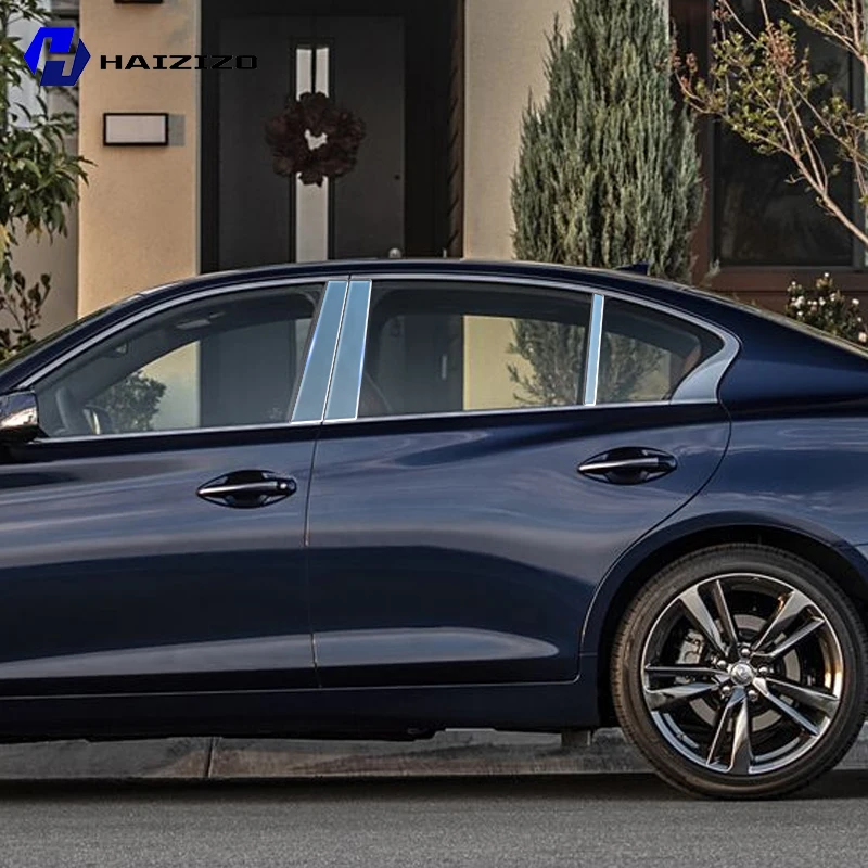 

For INFINITI Q50 2019-2025 BC Pillar Protective Film TPU Anti-Scratch Anti-Fingerprint Vinyl Sticker for Car Door Trim Cover