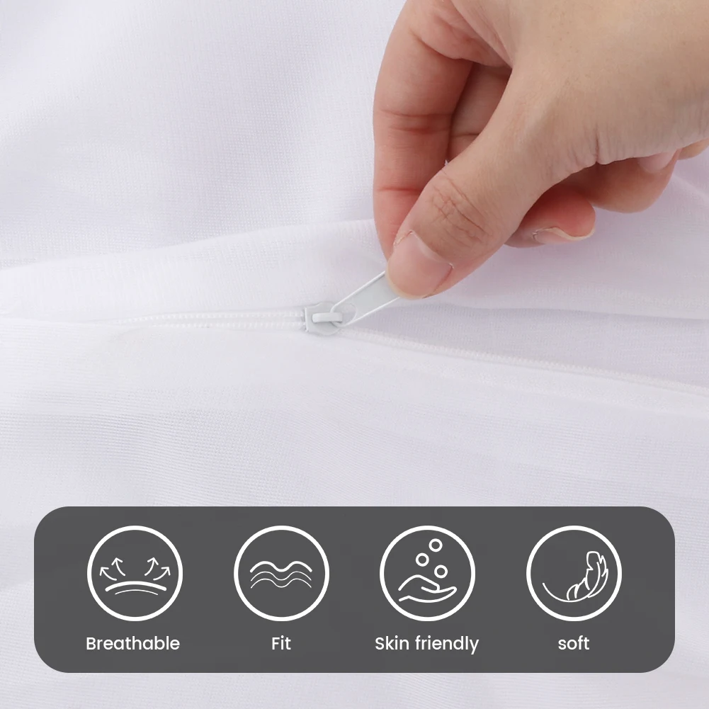 Hotel Easy CleanBag Zipper Closure Home Elastic Solid No Filler Lazy Sofa Inner Liner White Chair Cover Living Room