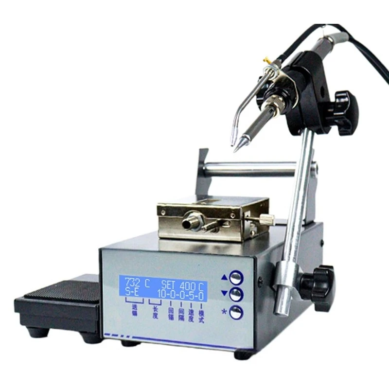 375 induction tin feeding machine soldering machine soldering table, professional welding battery circuit board soldering