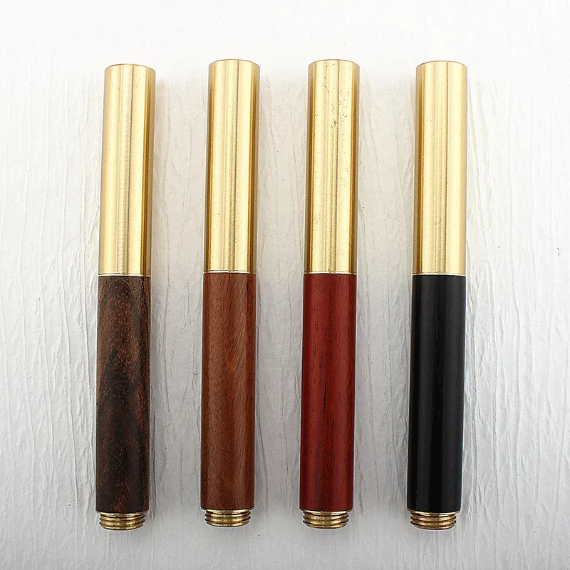 

Luxury Mini Short Style Wood Fountain Pen 0.5mm Fine Nib Calligraphy Pens Writing Metal Wooden Stationery Office School Supplies