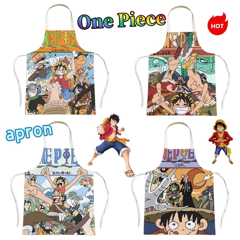 

One Piece Apron Cute and Fashionable Cartoon Personality Creative Anime Apron, Stain-Resistant for Kitchen Cleaning and Home Use