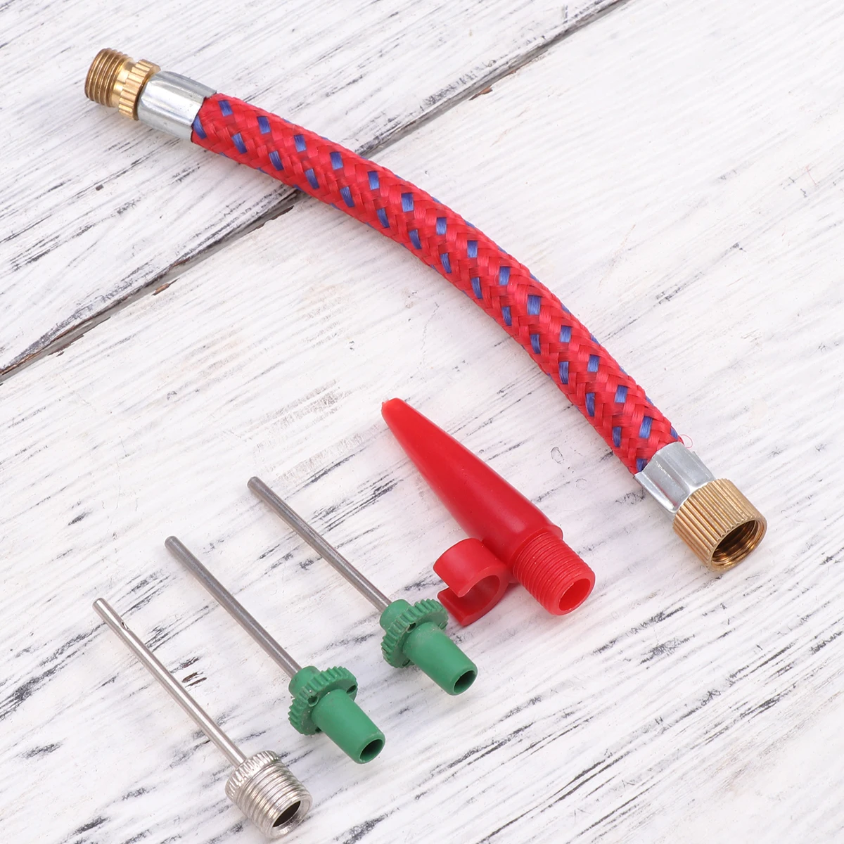 5 個の空気注入針セットスポーツボールバイクタイヤポンプ用多用途アダプターコネクタサッカーバスケットボールサッカー用