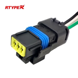 1/5/10 Set For 3 Pin Female Waterproof Auto Connector Harness 211PL032S0049 211PC032S0049 For Peugeot Citroen Headlight
