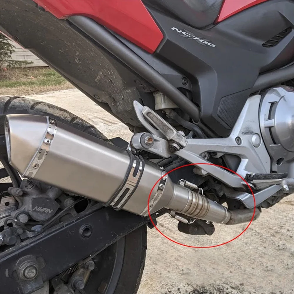 Honda NC700S NC750X/S NC750X 370mm motorcycle exhaust pipe slide into link stainless steel pipe connection 51mm - Image 6