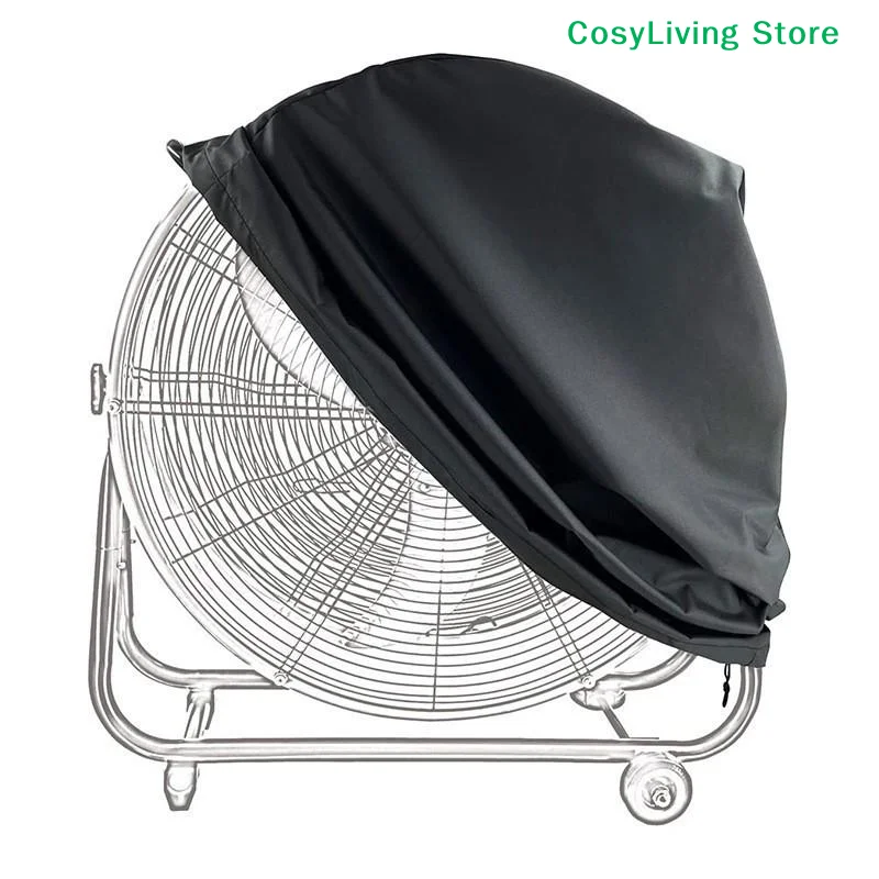 [CL]Industrial Outdoor Fan Cover Oxford Fabric Silver Coated Waterproof UV Dust Proof Fit Heavy Duty Protective Case[CL]