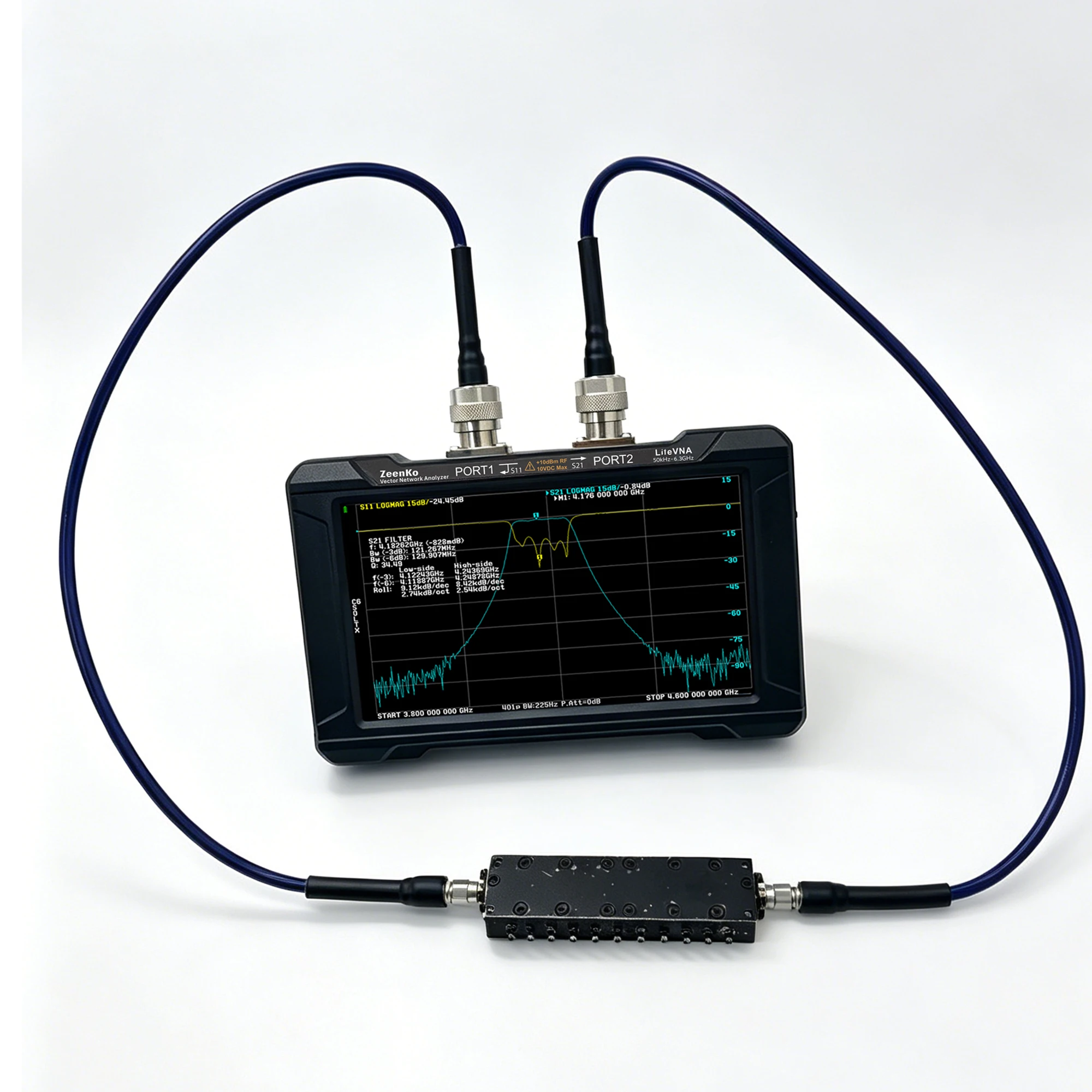 Zeenko LiteVNA 67 7 Inch Display Hand Held Vector Network Analyzer